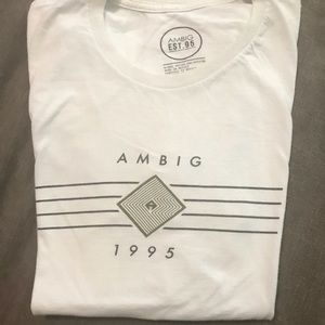 White Ambig tee